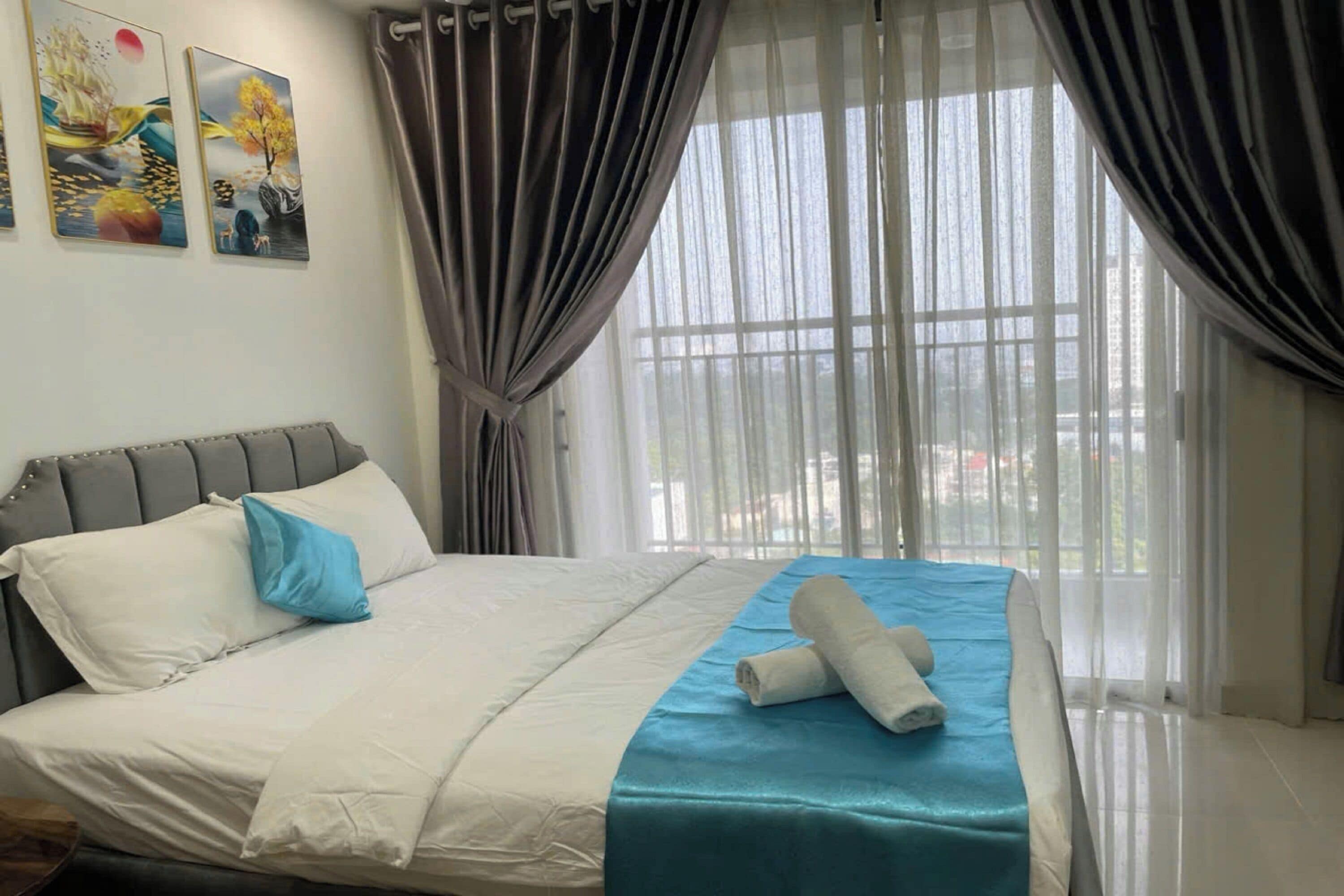 总统套房, 2 间卧室, 可进入俱乐部酒廊, 城市景观 | 客房景观