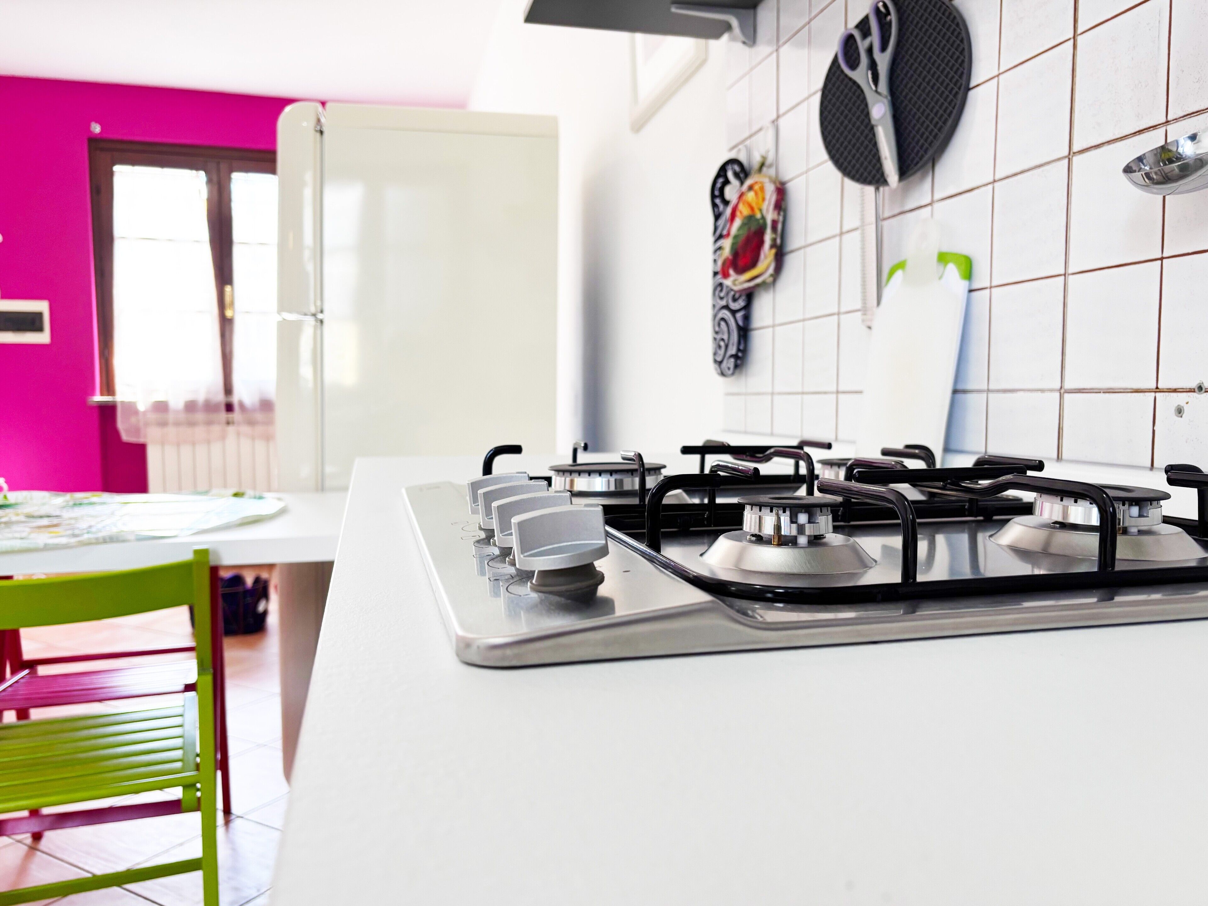 Fridge, oven, stovetop, dishwasher