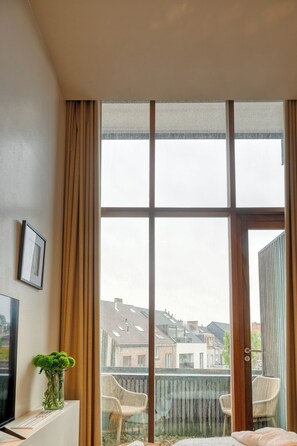 Suite estudio Premier, balcón | Terraza o patio