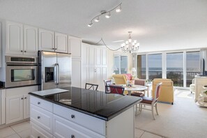 Fridge, microwave, oven, dishwasher - Smuggler's Cove 205, 2BR 2BA Oceanfront Condo in Atlantic Beach! (Atlantic Beach)