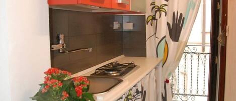 Fridge, cookware/dishes/utensils