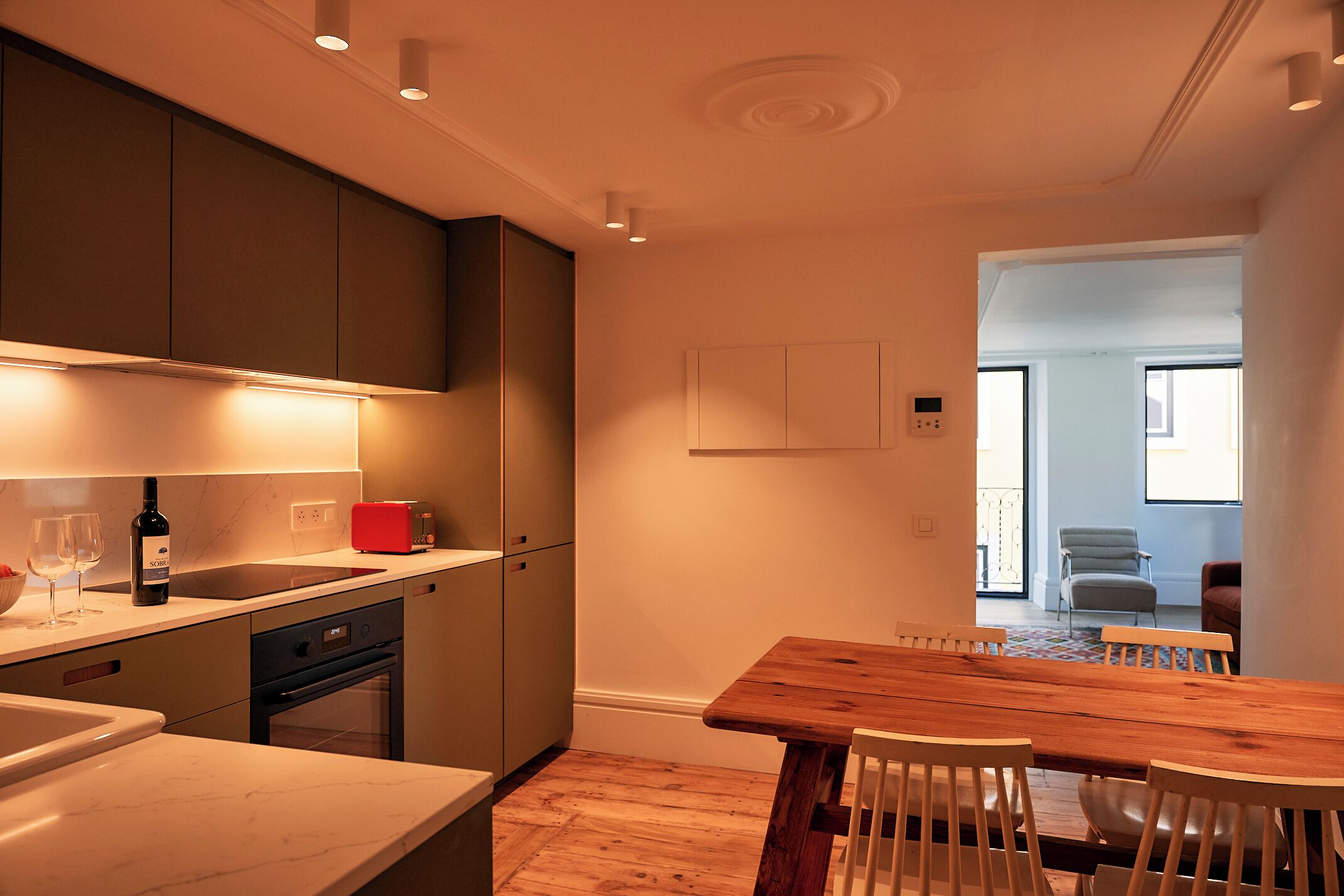 Superior Apartment, Balcony, City View | Private kitchen