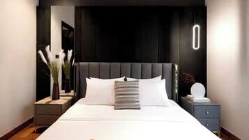 Family Suite, 3 Bedrooms, Club Lounge Access, City View | Egyptian cotton sheets, premium bedding, down comforters