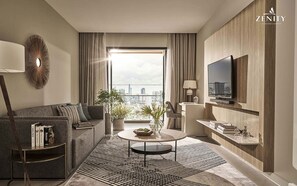 Egyptian cotton sheets, premium bedding, down comforters - Vertex Luxstay Zenity Dmension Residence (Cau Ong Lanh)