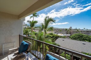 Condo, 1 King Bed with Sofa bed, Balcony, Ocean View (Kihei Akahi C-608) | View from room - Budget Friendly - Kihei Akahi C-608, Ocean Views, Short Walk to Kamaole Beach II (Kihei)