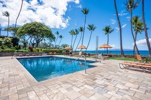 Pool - Wailea Elua 805 - 3-bedroom Ocean View Luxury Condo in the Heart of Wailea, Maui (Kihei)