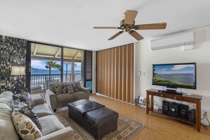 Condo, Berbilang Katil, Balcony, Ocean View (Lauloa 410) | Ruang tamu