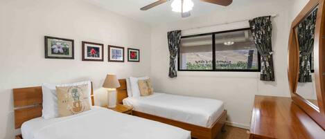 2 habitaciones, decoración personalizada y muebles diferentes