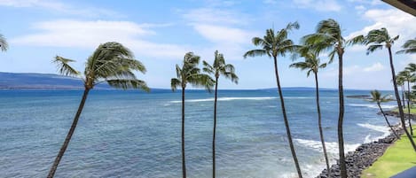 Leilighet, flere senger, balkong, havutsikt (Lauloa 410) | Utsikt fra rommet