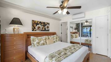 2 bedrooms, individually decorated, individually furnished, bed sheets