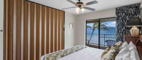 Condo, varias camas, balcón, vista al océano (Lauloa 410) | 2 habitaciones, decoración personalizada y muebles diferentes