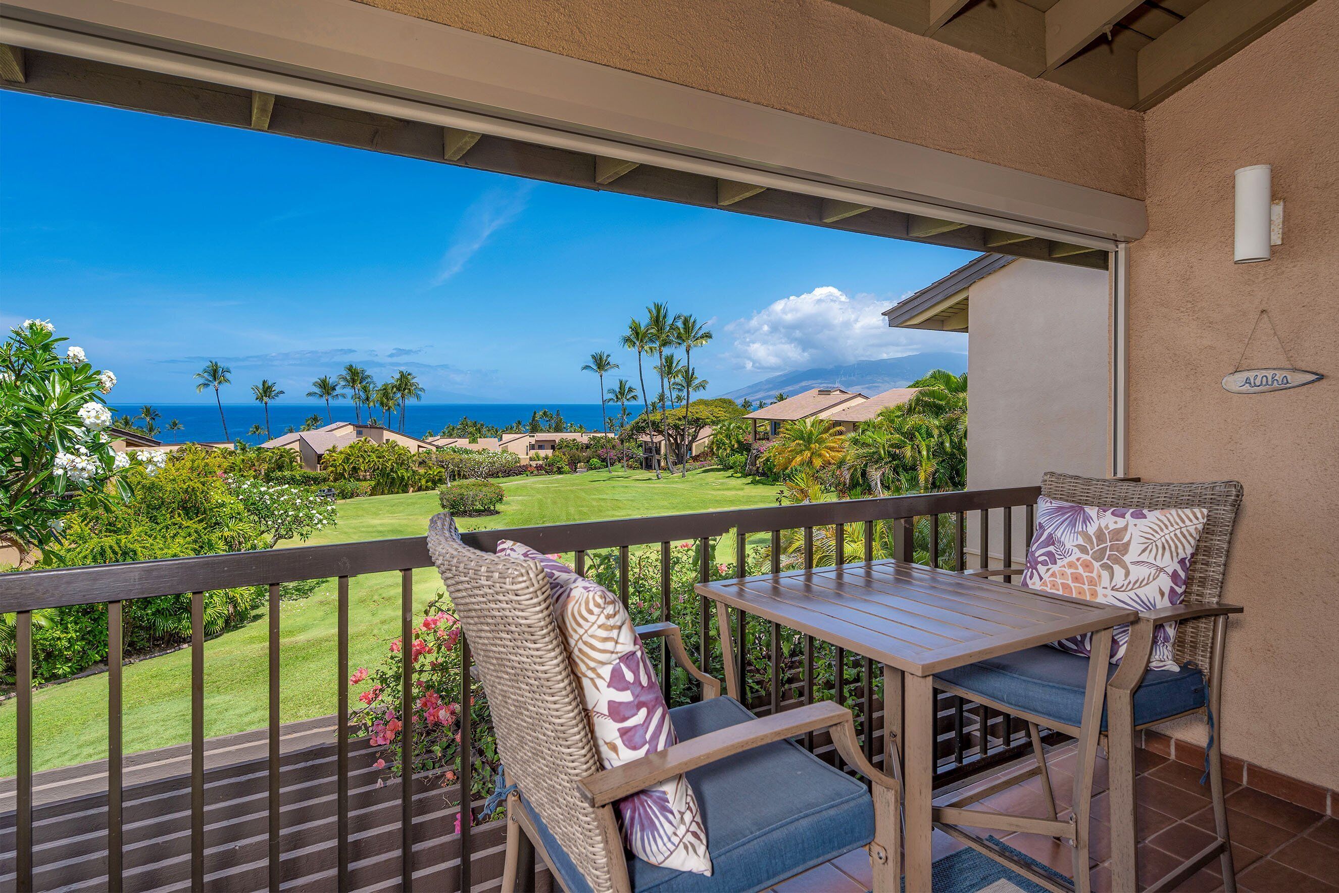 Condo, 1 très grand lit et 1 canapé-lit, balcon, vue sur l’océan (Wailea Ekahi 39E) | Restauration en plein air