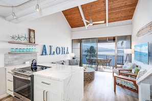 Condo, Multiple Beds, Balcony, Ocean View (Maalaea Banyans 411) | Private kitchen - Maalaea Banyans 411 - Modern Renovation, Direct Ocean Front, Incredible View, AC (Wailuku)