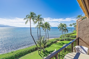 Condo, Multiple Beds, Balcony, Ocean View (Maalaea Banyans 411) | View from room - Maalaea Banyans 411 - Modern Renovation, Direct Ocean Front, Incredible View, AC (Wailuku)