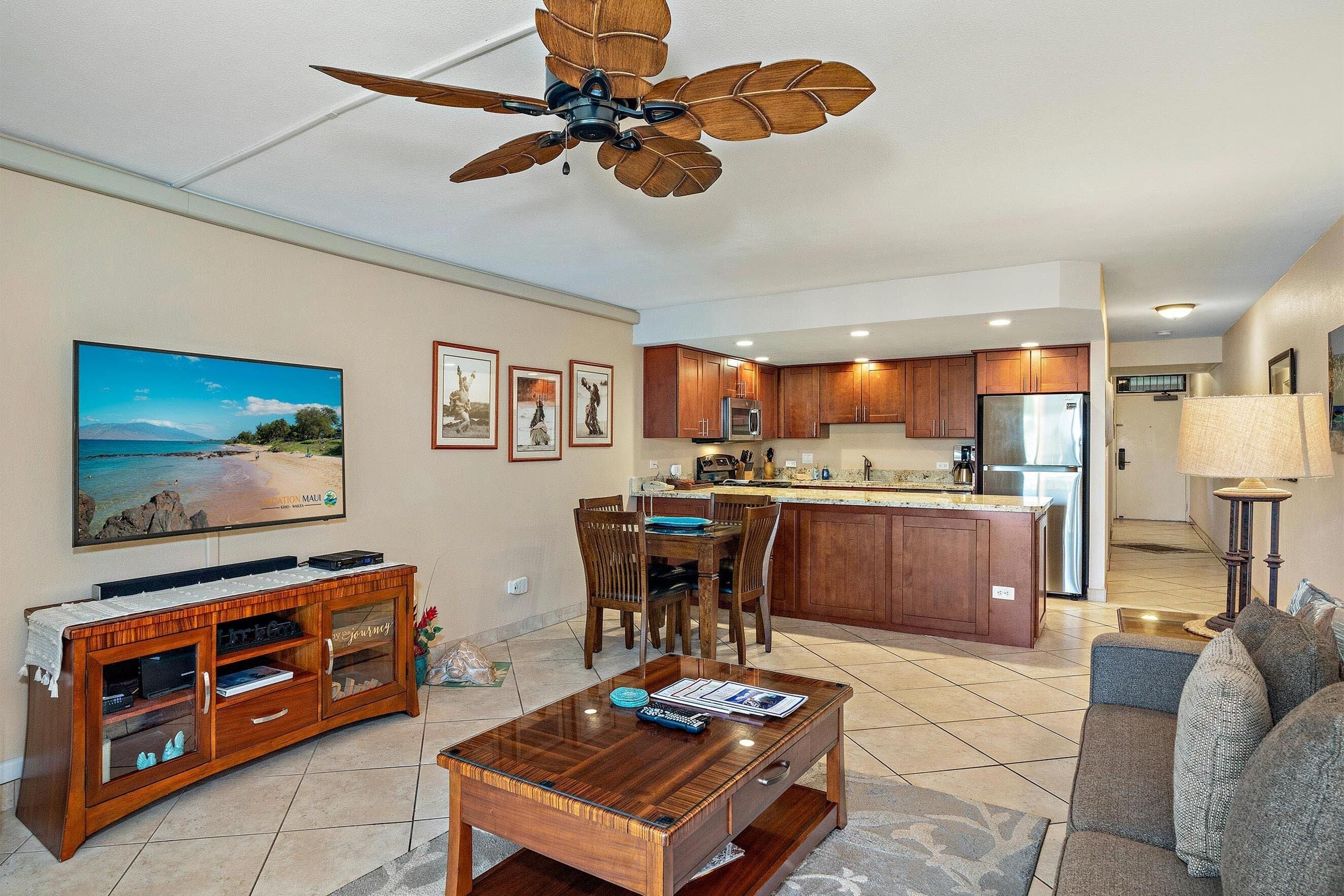 Condo, 1 King Bed with Sofa bed, Balcony, Ocean View (Kamaole Sands 9-301) | Living area