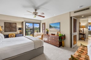 公寓, 1 张特大床, 阳台, 海洋景观 (Wailea Elua Village 204) | 1 多间卧室、特色装修、特色家居、床单