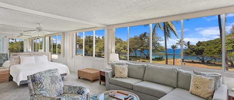 Condo, Multiple Beds, Balcony, Ocean View (Haleakala Shores A-301) | 2 bedrooms, individually decorated, individually furnished, bed sheets