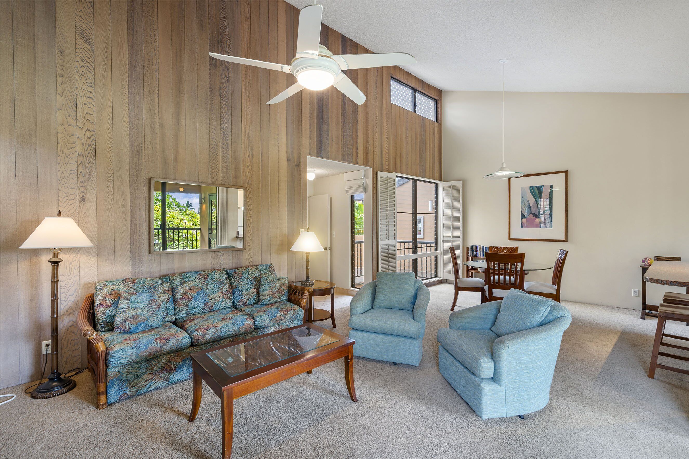 Apartment, 1 King-Bett und Schlafsofa, Balkon, Meerblick (Wailea Ekahi 20J) | Wohnbereich