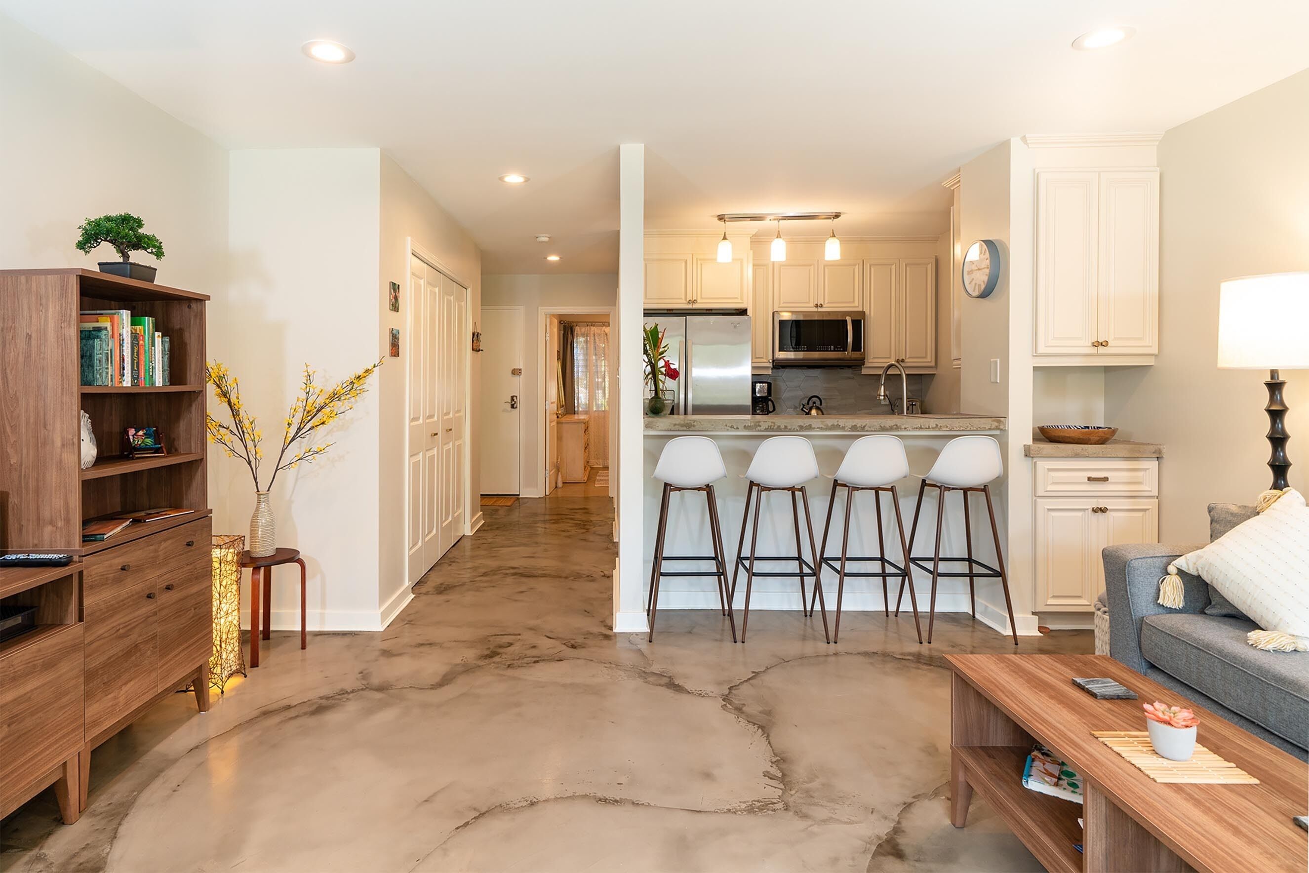 Appart'hôtel, 1 grand lit et 1 canapé-lit, balcon, vue jardin (Kihei Garden Estates B-103) | Intérieur