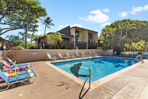 Pool - Kihei Garden Estates B-103 - Modern Design, Bright & Clean, Concrete Floors, AC! (Kihei)