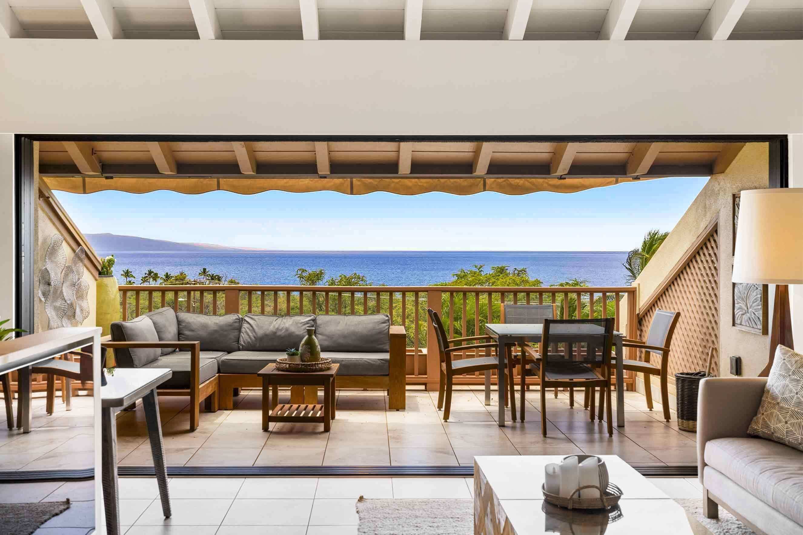 Condo, Multiple Beds, Balcony, Ocean View (Maui Kamaole A-206) | Living area