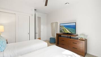 3 bedrooms, individually decorated, individually furnished, bed sheets