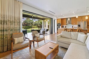 Living area - New Listing! Honua Kai Luana Garden Villas 7B - Ground Level, Private Lanai, BBQ (Lahaina)