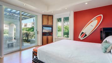 Condo, 1 King Bed with Sofa bed, Balcony, Garden View (The Palms at Wailea 801) | 1 bedroom, individually decorated, individually furnished, bed sheets