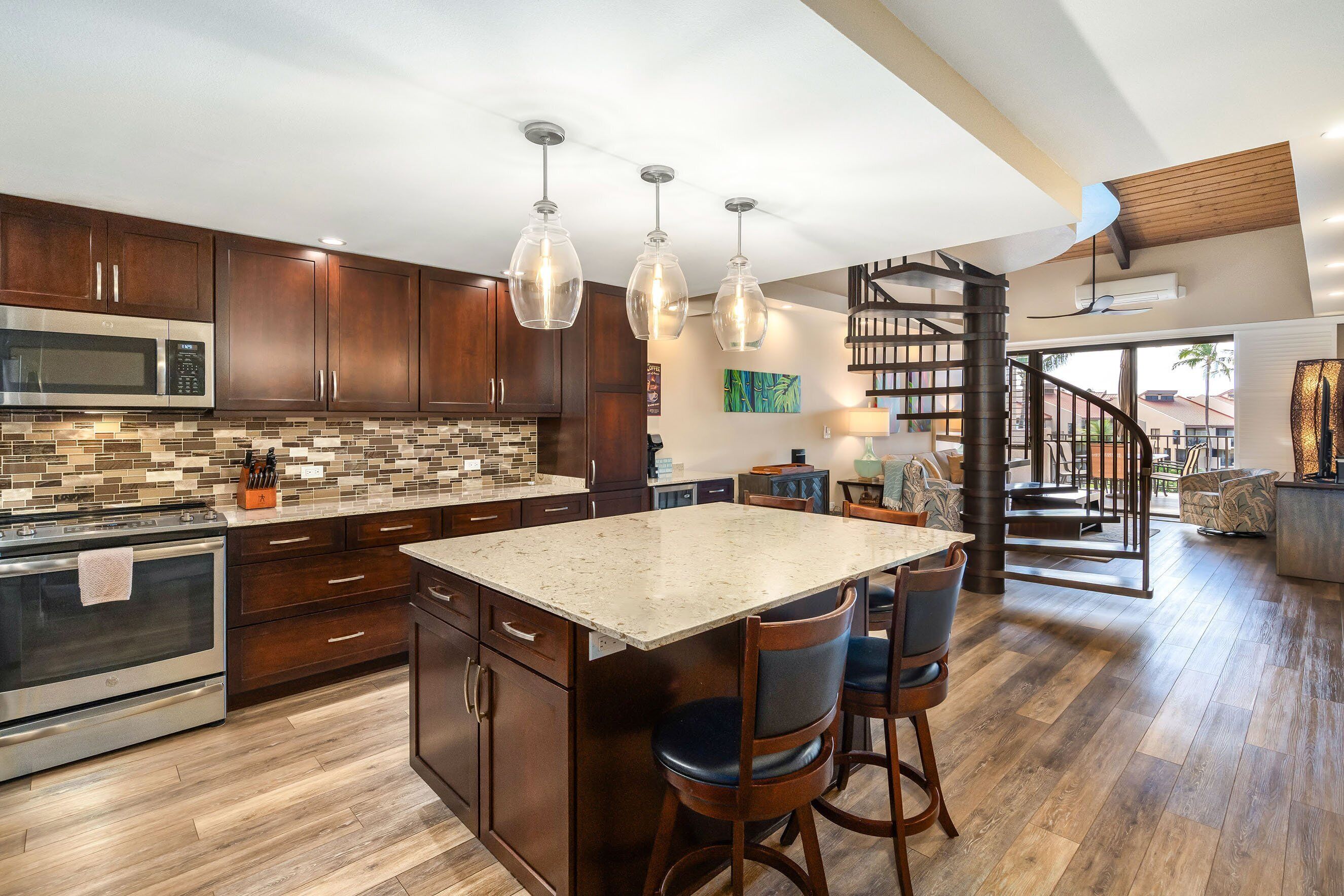 Condo, Multiple Beds, Balcony, Ocean View (Kamaole Sands 3-406) | Private kitchen