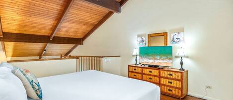 Leilighet, flere senger, terrasse, havutsikt (Kamaole Sands 4-407) | 2 soverom, individuelt dekorert, individuelt innredet og sengetøy