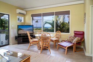 Condo, Multiple Beds, Balcony, Ocean View (Kihei Garden Estates C-201) | Living area - Kihei Garden Estates C-201, Ocean Views, Near the Beach, Renovated, w/ Split AC! (Kihei)