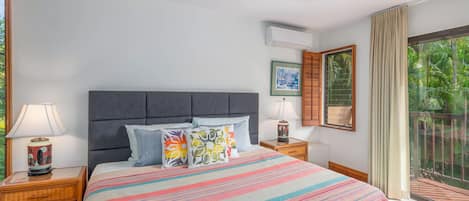 Condo, 1 King Bed, Balcony, Ocean View (Wailea Ekahi 4E) | 1 bedroom, individually decorated, individually furnished, bed sheets