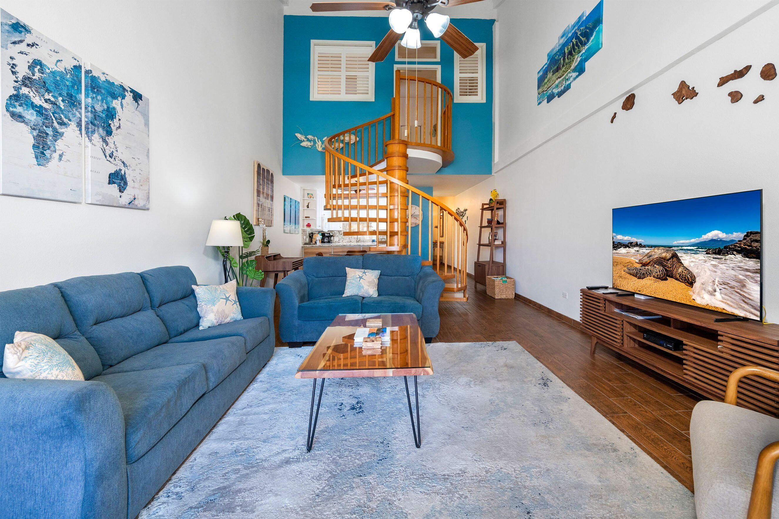 Condo, Multiple Beds, Balcony, Ocean View (Kamaole Sands 7-405) | Living area