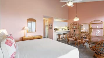 1 bedroom, individually decorated, individually furnished, bed sheets