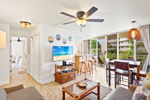 Condo, Multiple Beds, Balcony, Ocean View (Kamaole Nalu 301) | Living area - Kamaole Nalu 301 - Stunning Ocean Views, Renovated, Ocean Front, New Listing! (Kihei)