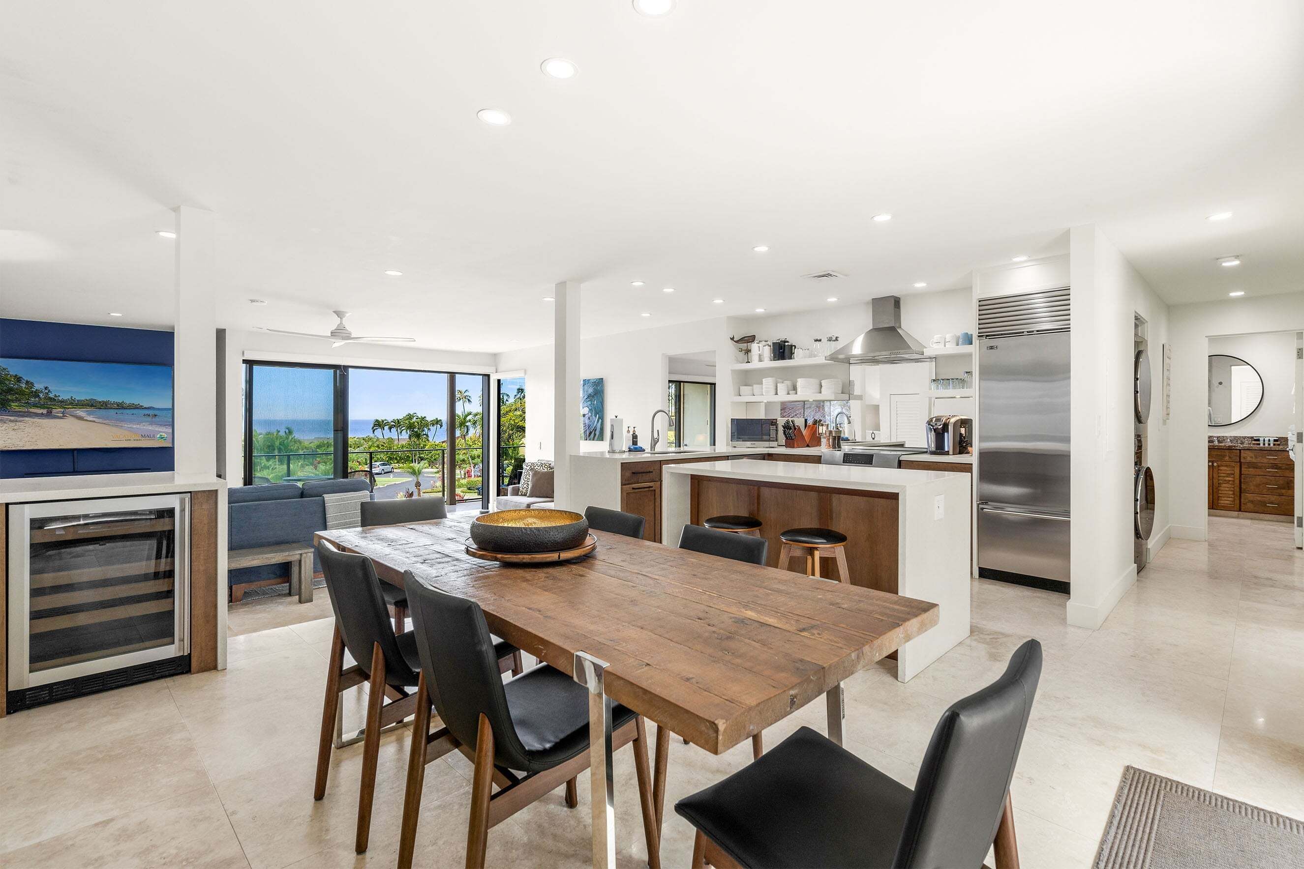 Condo, Multiple Beds, Balcony, Ocean View (Wailea Elua Village 803) | Dining