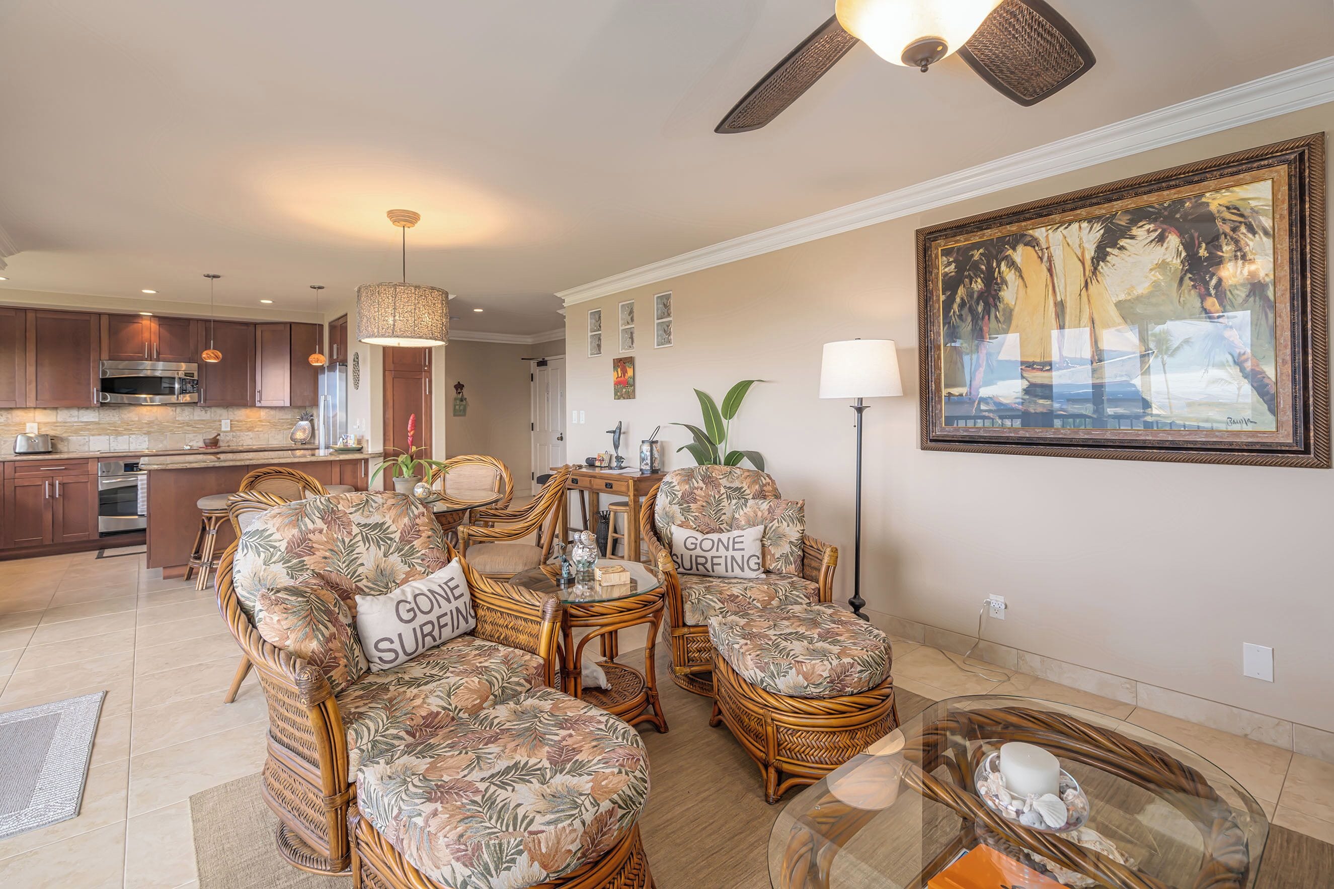 Condo, 1 King Bed, Balcony, Ocean View (Wailea Ekolu 407) | Interior