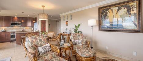 Apartment, 1 King-Bett, Balkon, Meerblick (Wailea Ekolu 407) | Innenbereich