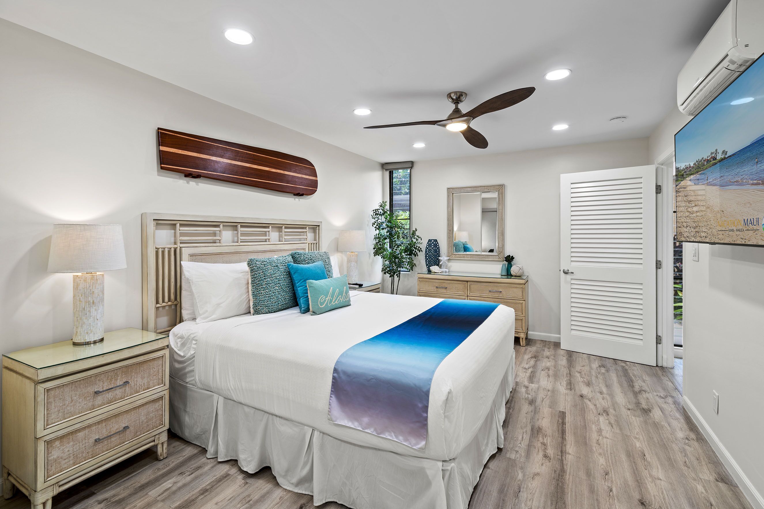 Apartment, 1 King-Bett und Schlafsofa, Balkon, Meerblick (Wailea Ekahi 24B) | 1 Schlafzimmer, individuell dekoriert, individuell eingerichtet