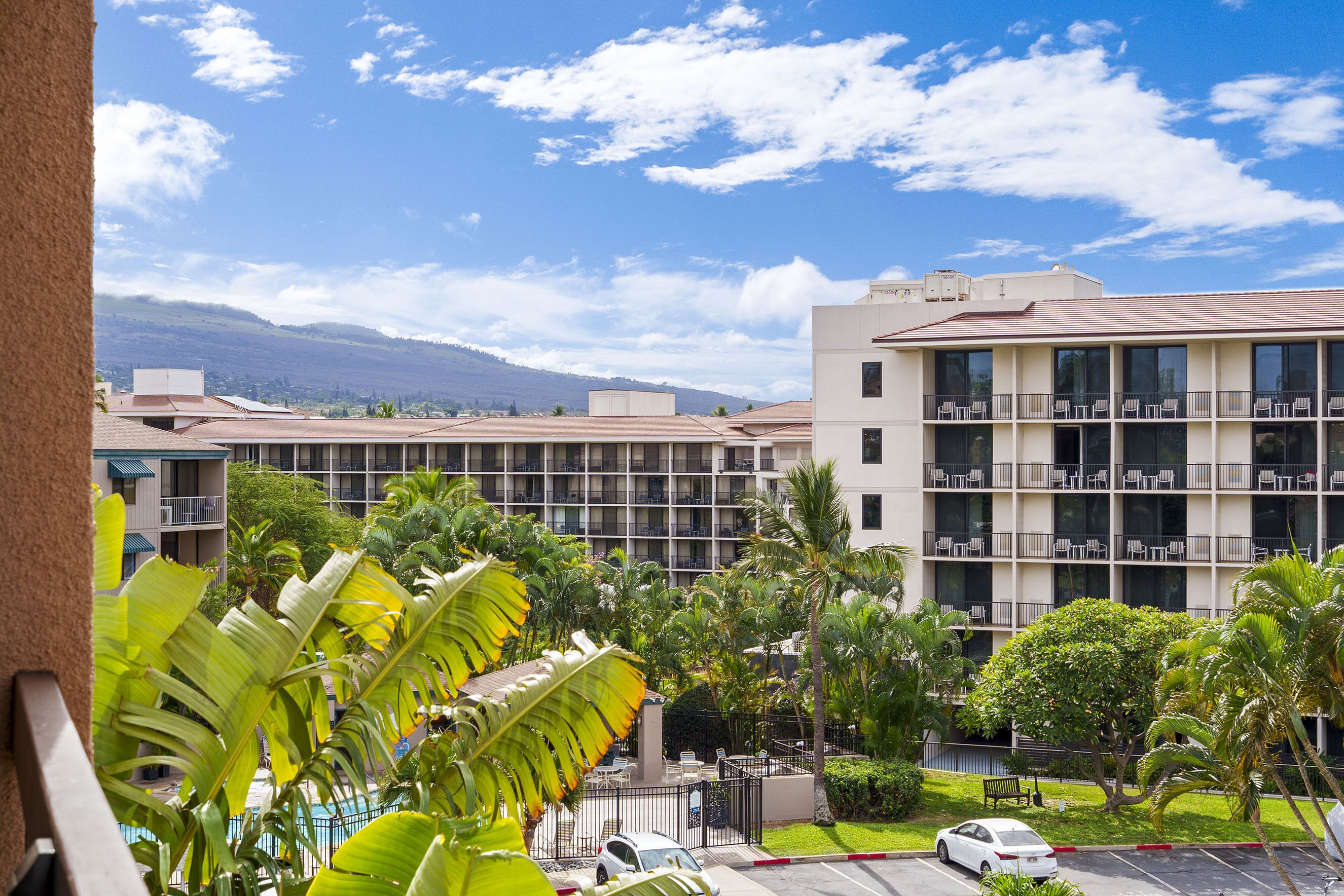 Huoneisto, 1 suuri parisänky ja vuodesohva, parveke, valtamerinäköala (Maui Vista 2-301) | Näkymä huoneesta