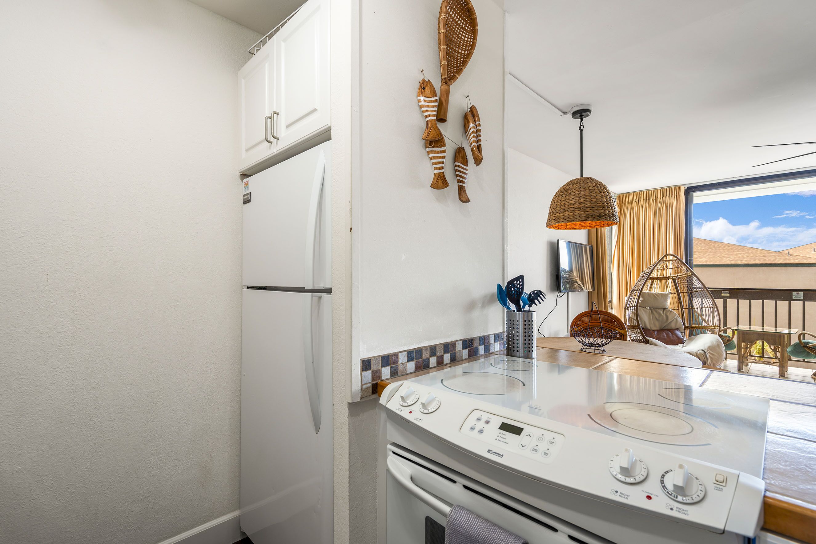 公寓式客房, 1 张特大床和 1 张沙发床, 阳台, 海洋景观 (Maui Vista 2-301) | 住宿内部