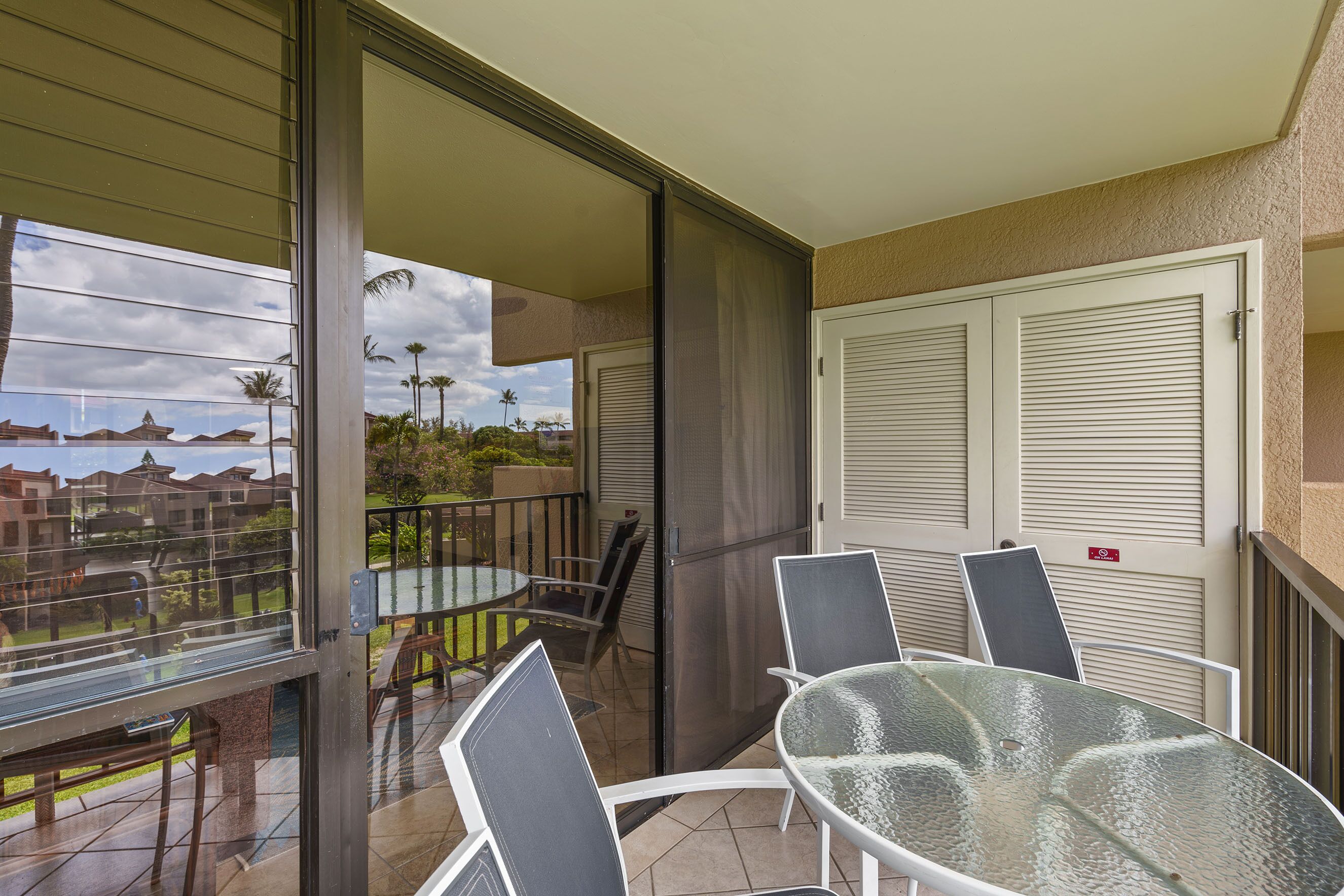 Appartement, 1 kingsize bed met slaapbank, balkon, uitzicht op zee (Kamaole Sands 7-206) | Buiten dineren