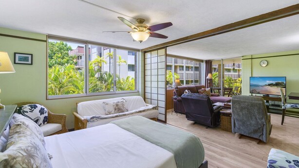 Kondominium, Beberapa Tempat Tidur, balkon, pemandangan samudra (Haleakala Shores A-308) | 2 kamar tidur dan didekorasi berbeda-beda