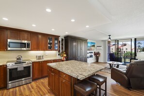 Condo, Multiple Beds, Balcony, Ocean View (Kamaole Sands 7-308) | Private kitchen - Kamaole Sands 7-308 - Fully Renovated in 2025, Whisper-quiet AC, Premium Comfort (Kihei)
