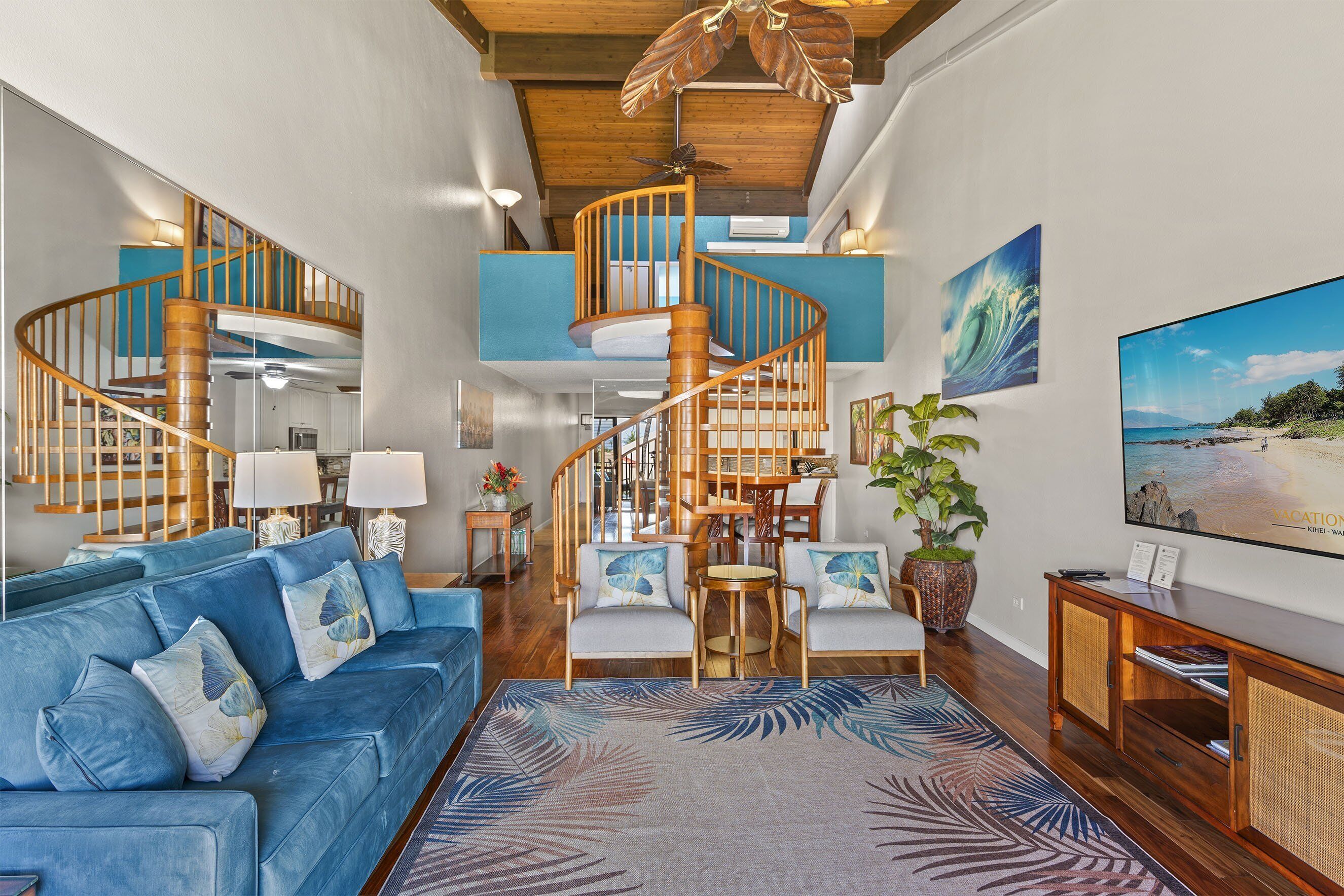 Condo, Multiple Beds, Balcony, Ocean View (Kamaole Sands 7-406) | Living area