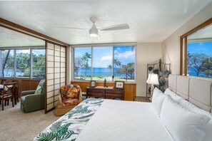 Condo, Multiple Beds, Balcony, Ocean View (Haleakala Shores A-302) - Haleakala Shores A-302 - Stunning Ocean Views, Beautiful Renovation, Wi-fi, & AC (Kihei)