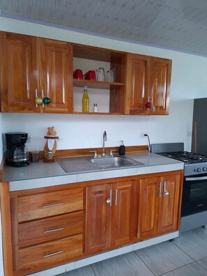 Fridge, stovetop