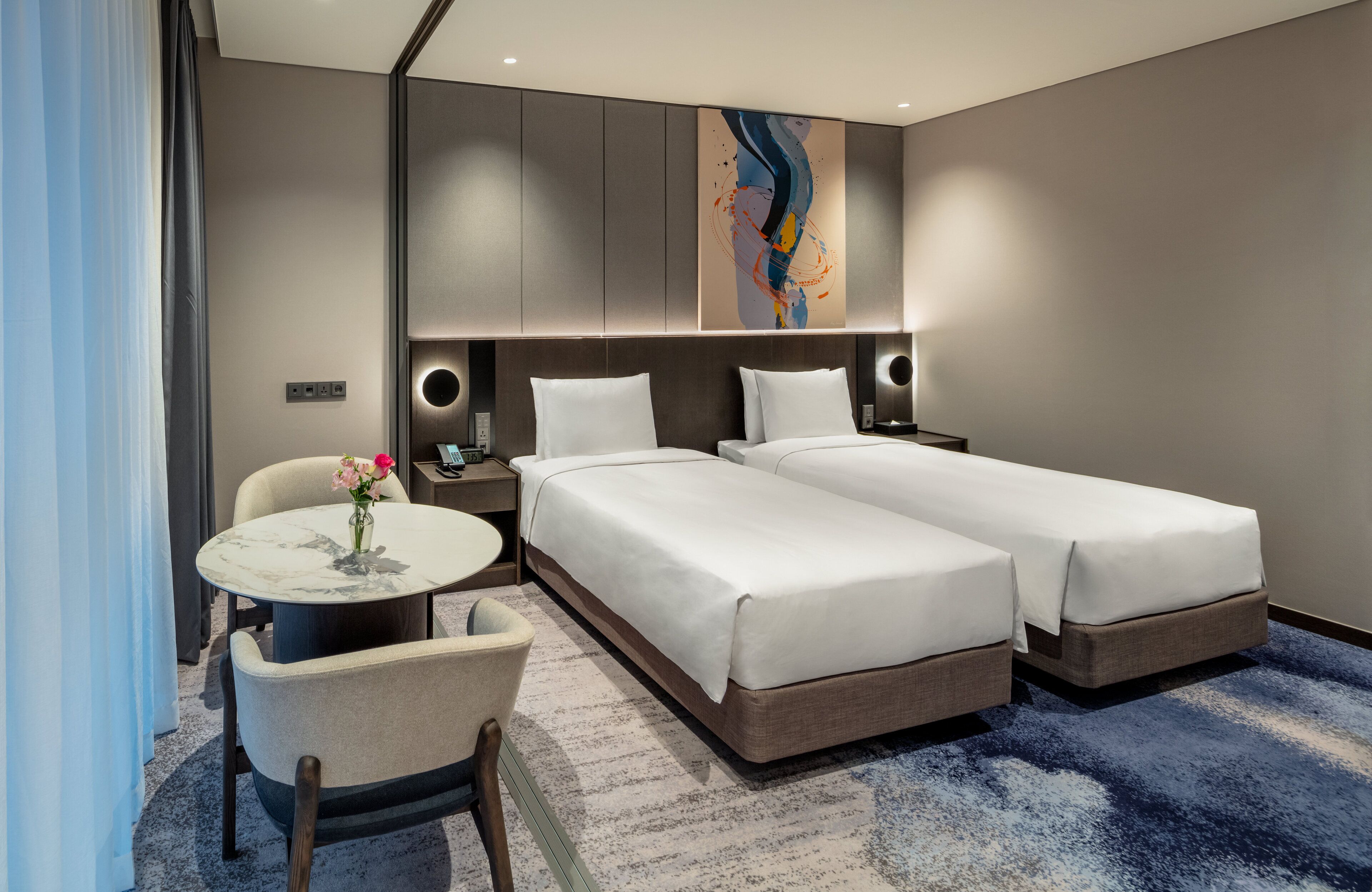 Phòng, 2 giường đơn, quang cảnh thành phố