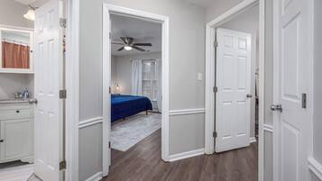 Desk, iron/ironing board, travel crib, WiFi