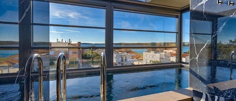 Indoor pool, a heated pool